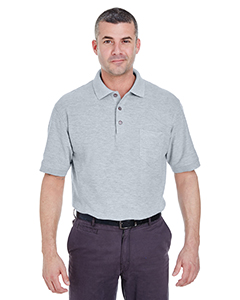 8544 - UltraClub Adult Whisper Piqué Polo with Pocket
