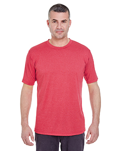 8619 - UltraClub Men's Cool & Dry Heather Performance Tee