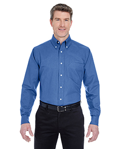 8970T - UltraClub Men's Tall Classic Wrinkle-Resistant Long-Sleeve Oxford