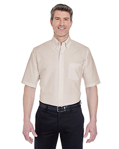 8972 - UltraClub Men's Classic Wrinkle-Resistant Short-Sleeve Oxford