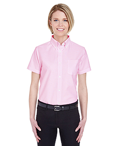 8973 - UltraClub Ladies' Classic Wrinkle-Resistant Short-Sleeve Oxford