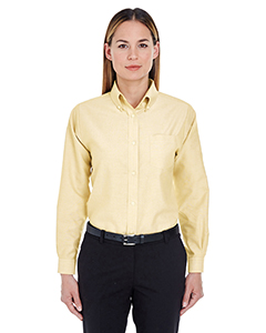 8990 - UltraClub Ladies' Classic Wrinkle-Resistant Long-Sleeve Oxford