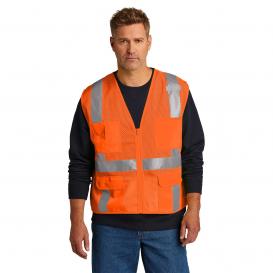 ANSI 107 Class 2 Mesh Six-Pocket Zippered Vest