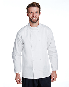 Artisan Collection by Reprime Unisex Studded Front Long-Sleeve Chef's Coat. RP665