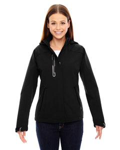 Ash City - North End Ladies' Axis Soft Shell Jacket with Print Graphic Accents. 78665