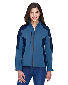 Ash City - North End Ladies' Compass Colorblock Three-Layer Fleece Bonded Soft Shell Jacket. 78077