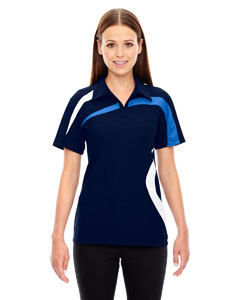 Ash City - North End Ladies' Impact Performance Polyester Piqué Colorblock Polo. 78645