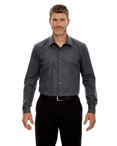 Ash City - North End Men's Boardwalk Wrinkle-Free Two-Ply 80's Cotton Striped Tape Shirt. 88674