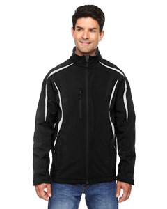 Ash City - North End Men's Enzo Colorblocked Three-Layer Fleece Bonded Soft Shell Jacket. 88650