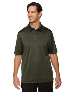 Ash City - North End Men's Exhilarate Coffee Charcoal Performance Polo with Back Pocket. 88803