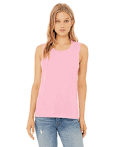 Bella + Canvas Ladies' Flowy Scoop Muscle Tank. B8803