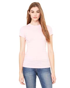 Bella + Canvas Ladies' Sheer Mini Rib Short-Sleeve T-Shirt. 8701