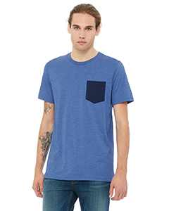 Bella + Canvas Men's Jersey Short-Sleeve Pocket T-Shirt. 3021