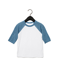 Bella + Canvas Toddler 3/4-Sleeve Baseball T-Shirt. 3200T