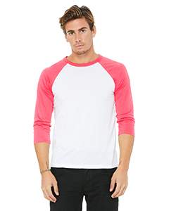 Bella + Canvas Unisex 3/4-Sleeve Baseball T-Shirt. 3200