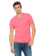 Bella + Canvas Unisex Jersey Short-Sleeve V-Neck T-Shirt. 3005