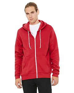 Bella + Canvas Unisex Poly-Cotton Fleece Full-Zip Hoodie. 3739