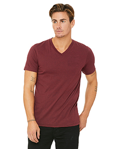 Bella + Canvas Unisex Triblend Short-Sleeve V-Neck T-Shirt. 3415C