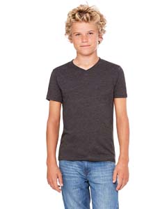 Bella + Canvas Youth Jersey Short-Sleeve V-Neck T-Shirt. 3005Y