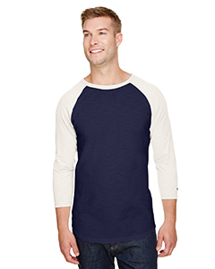 Champion Adult Ringspun Slub Baseball T-Shirt. CP75