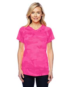 Champion Ladies' 4.1 oz. Double Dry V-Neck T-Shirt. CW23