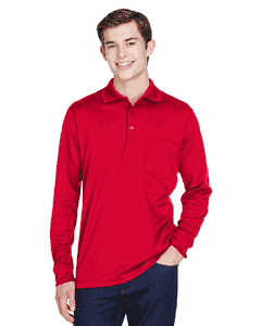 Core 365 Adult Pinnacle Performance Long-Sleeve Piqué Polo with Pocket. 88192P