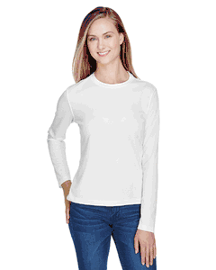 Core 365 Ladies' Agility Performance Long-Sleeve Piqué Crewneck. 78199