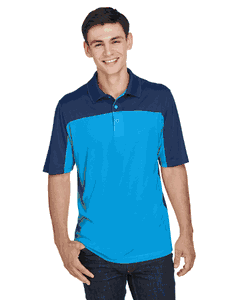Core 365 Men's Balance Colorblock Performance Piqué Polo. CE101