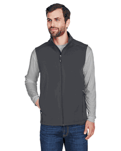 Core 365 Men's Cruise Two-Layer Fleece Bonded Soft Shell Vest. CE701