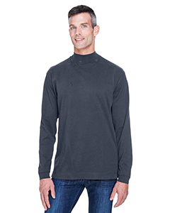 Devon & Jones Adult Sueded Cotton Jersey Mock Turtleneck. D420