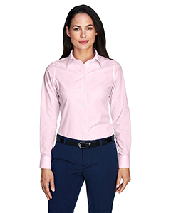 Devon & Jones Ladies' Crown Woven Collection Banker Stripe. D645W
