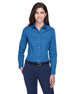 Devon & Jones Ladies' Crown Woven Collection Solid Oxford. D630W