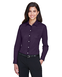 Devon & Jones Ladies' Crown Woven Collection Solid Stretch Twill. DG530W