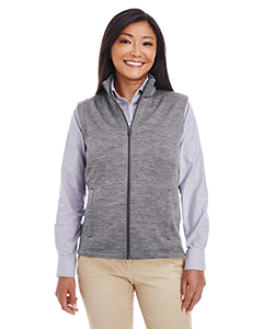 Devon & Jones Ladies' Newbury MlangeFleece Vest. DG797W
