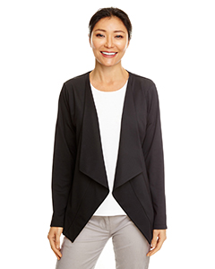 Devon & Jones Ladies' Perfect Fit Draped Open Blazer. DP465W