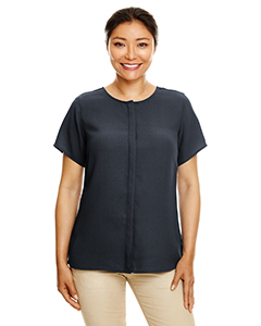 Devon & Jones Ladies' Perfect Fit Short-Sleeve Crepe Blouse. DP612W