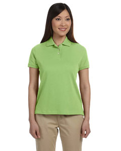 Devon & Jones Ladies' Solid Perfect Pima Interlock Polo. D140SW