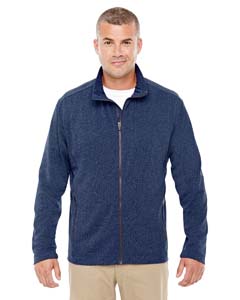 Devon & Jones Men's Fairfield Herringbone Full-Zip Jacket. D885