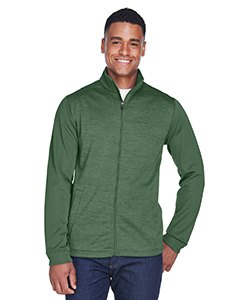 Devon & Jones Men's Newbury Colorblock Mlange Fleece Full-Zip. DG796