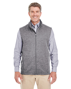 Devon & Jones Men's Newbury MlangeFleece Vest. DG797