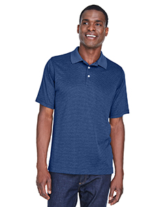 Devon & Jones Men's Pima-Tech Jet Piqu Heather Polo. DG210