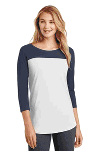 "VALUE TEES" Women's Rally 3/4-Sleeve Tee. DT2700