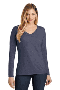District® Women's Very Important Tee® Long Sleeve V-Neck. DT6201