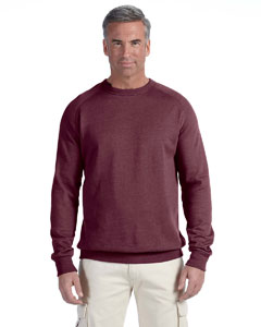 Econscious 7 oz. Organic/Recycled Heathered Fleece Raglan Crew. EC5050