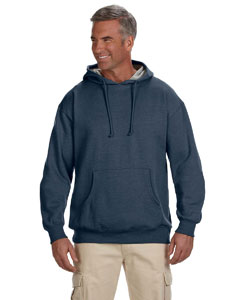 Econscious Adult 7 oz. Organic/Recycled Heathered Fleece Pullover Hood. EC5570