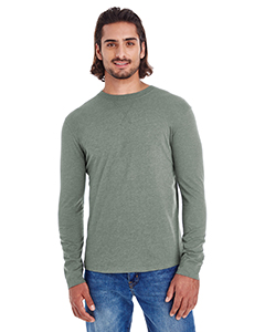 Econscious Men's Heather Sueded Long-Sleeve Jersey. EC1588