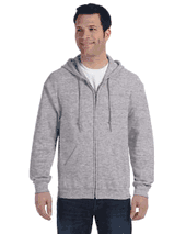 $16.99 Gildan Adult Heavy Blend™ Adult 8 oz., 50/50 Full-Zip Hood. (WHITE $16.49)