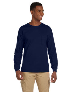 Gildan Adult Ultra Cotton® 6 oz. Long-Sleeve Pocket T-Shirt. G241 (White $9.99)