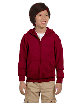 $16.99 Gildan Youth Heavy Blend™ 8 oz., 50/50 Full-Zip Hood. G186B