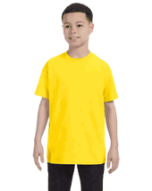 $2.99 Gildan Youth Heavy Cotton™ 5.3 oz. T-Shirt. G500B (White $2.49)